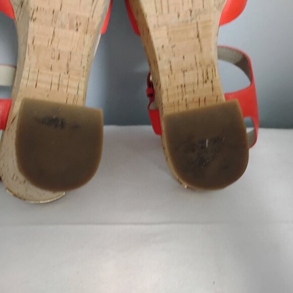 ❤️MICHAEL KORS NATALIA MANDARIN OPEN TOE PLATFORM SANDALS SHOES 7.5 - Picture 11 of 13